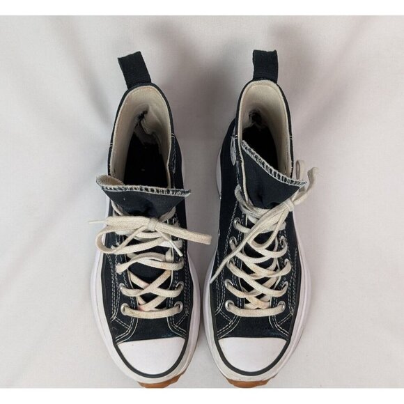 CONVERSE Chuck Taylor ALL STAR Run Star Hike High Top Platform Sneaker Black 8 - Picture 2 of 13